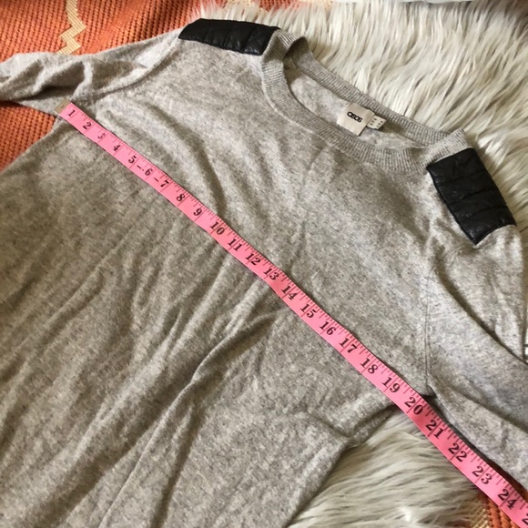 Asos gray Angora sweater dress/tunic w/ leather - Picture 8 of 8